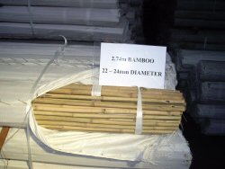 2.74m 22 - 24 diameter bamboo (click to enlarge)